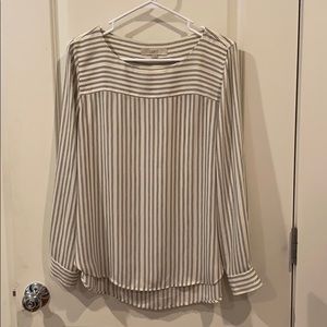 LOFT striped size medium blouse
